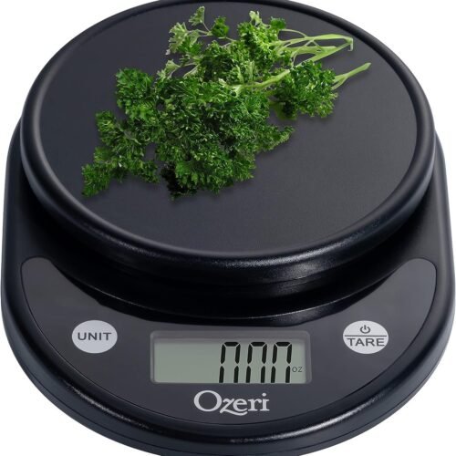 Pronto Digital Multifunction Kitchen and Food Scale, All Black