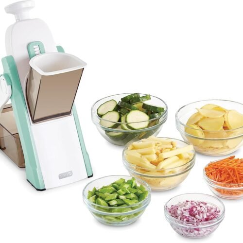 DASH Safe Slice® Mandoline Slicer, Julienne + Dicer for Vegetables